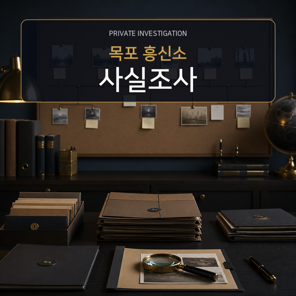 목포 사실관계 조사 전문 흥신소