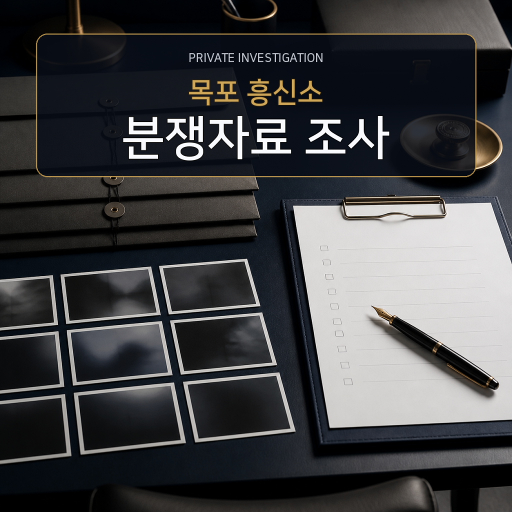 목포 분쟁자료 조사 전문 흥신소